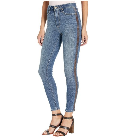 Joe's Jeans Charlie Cobra-Print Ankle Jeans - Picture 1 of 12